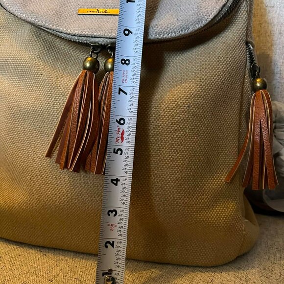 Simply Noelle Canvas Backpack Adjustable Straps NWOT main image 14